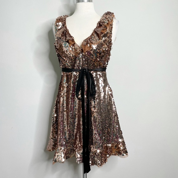 FREE PEOPLE Tribeca Siren Sequined Cocktail Party Dress - Picture 3 of 10